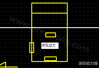 PCB設計時后焊元件焊盤開孔過大容易使焊錫流進插座造成短路。