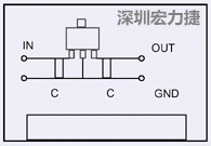 圖3：降壓電路的PCB設(shè)計(jì)示例。