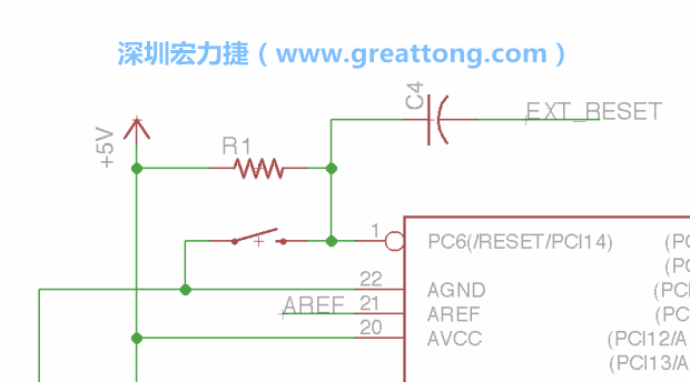 很多PCB設計者的設計不符合人體工學，他們使用很小的按鈕、不方便的元件配置和難以解讀的標簽，千萬不要變成這樣！這次我們的設計有一個大小合適的重置按鈕（reset button）和可以清楚辨認是否已經接上電源的LED指示燈。