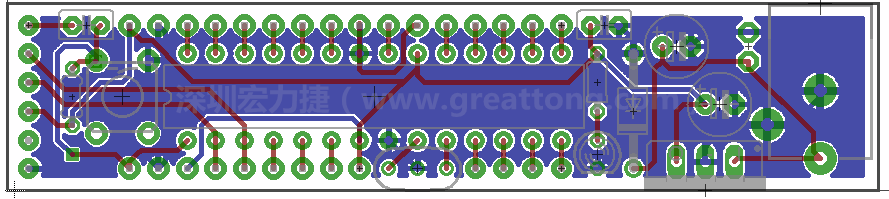 以上就是布線的所有步驟了。接下來(lái)就只剩下絲?。╯ilk-screen）、建立Gerber檔跟drill檔和送去印刷電路板廠制作的步驟。