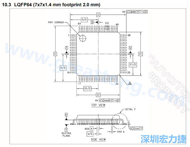 footprint 主要的設(shè)計就是要知道板框及Pad的尺寸， 如下圖所示，你會一直看到 dimension in inch/mm 之類的字眼。