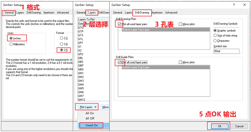 輸出Gerber部分，F(xiàn)ile下選擇 Gerber Files