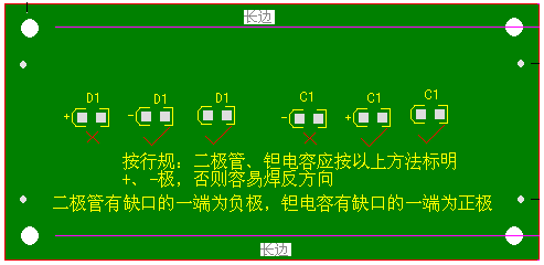 關(guān)于二極管、鉭電容的極性標(biāo)注